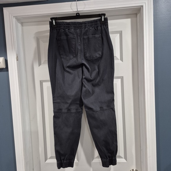 Spanx Pants Womens Large Dark Gray Cargo Jogger Utility Twill Pull On‎ Shaping - Picture 3 of 13